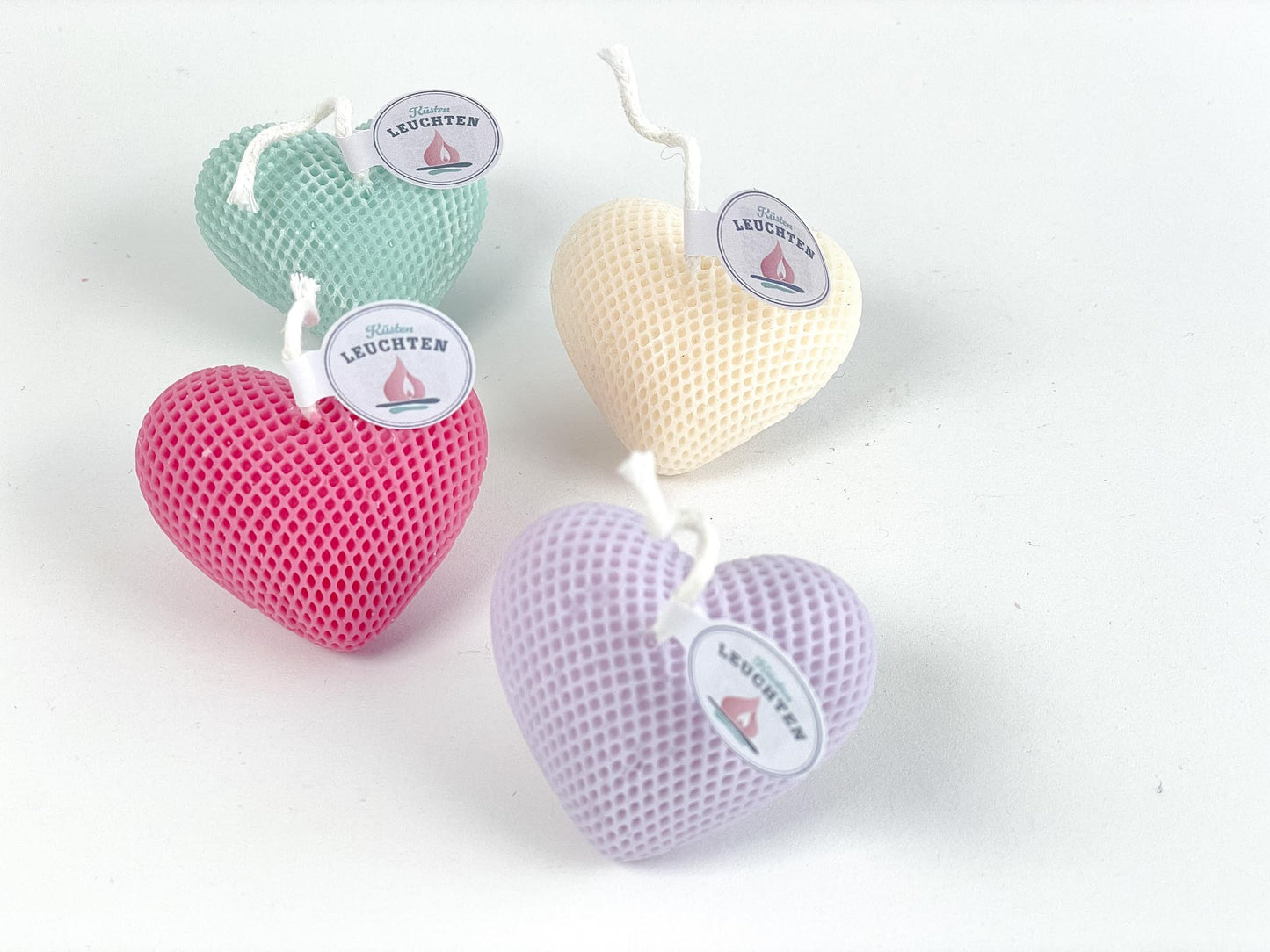 Herzchen-Kerze in Geschenkverpackung