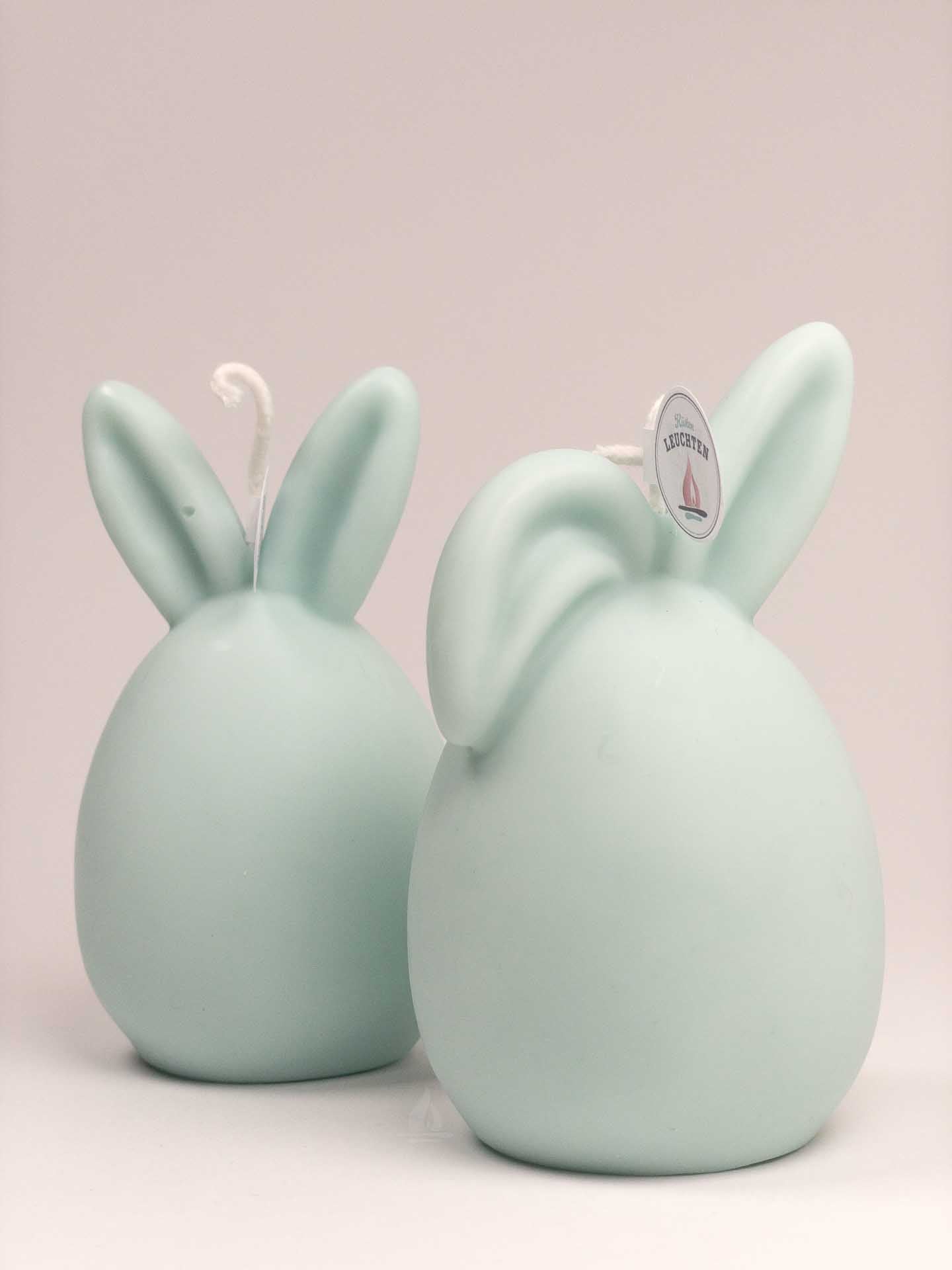 Hasenkerze mit Langohr oder Knickohr Eisblau