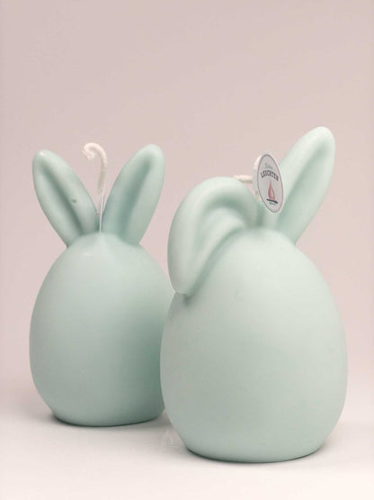 Hasenkerze mit Langohr oder Knickohr Eisblau