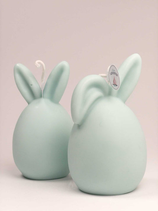 Hasenkerze mit Langohr oder Knickohr Eisblau