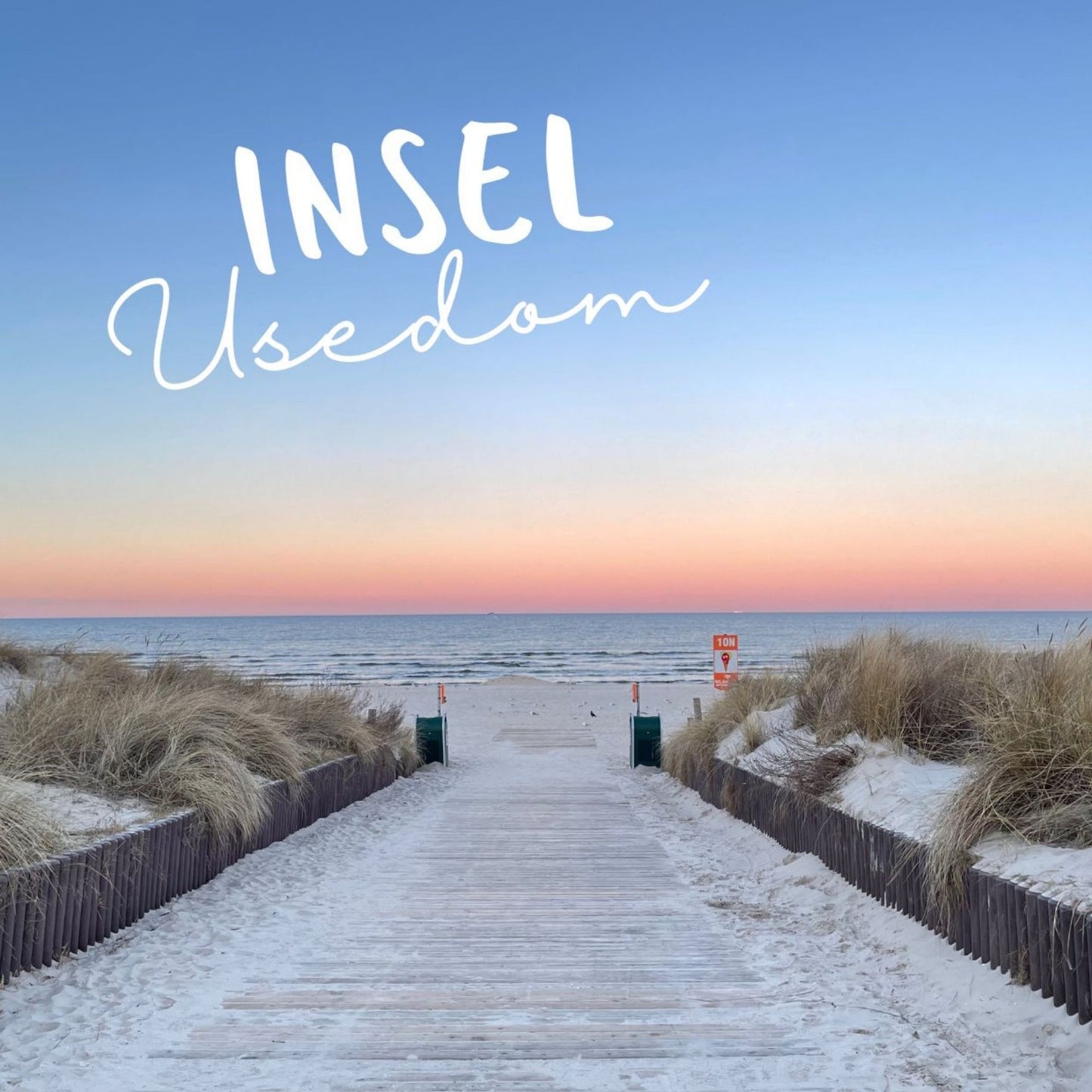 Kachel Insel Usedom Strandaufgang