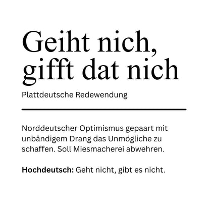 Kachel Geiht nich, gifft dat nich