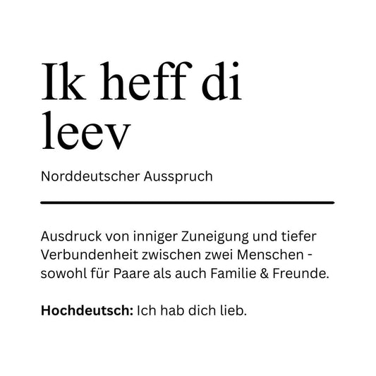 Kachel Ik heff di leev