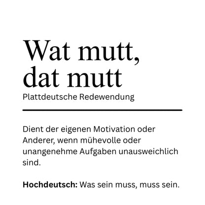 Kachel Watt mutt, dat mutt