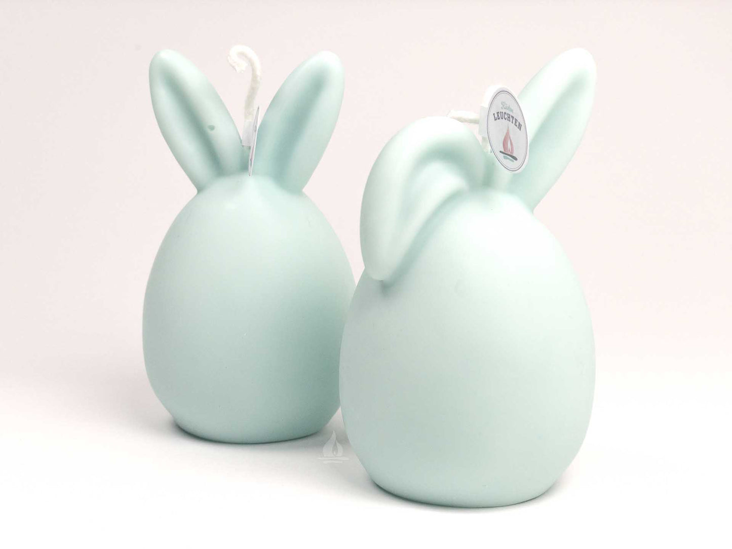 Hasenkerze mit Langohr oder Knickohr Eisblau